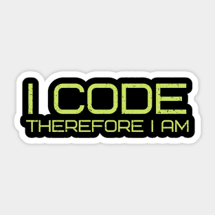 I Code Sticker